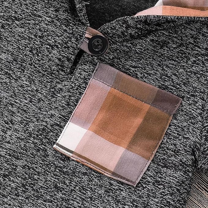 Baby Boy Clothes Infant Hoodie Tops Outfit Long Sleeve Sweatshirt Plaid Pants 2pcs Set 0-36 Months