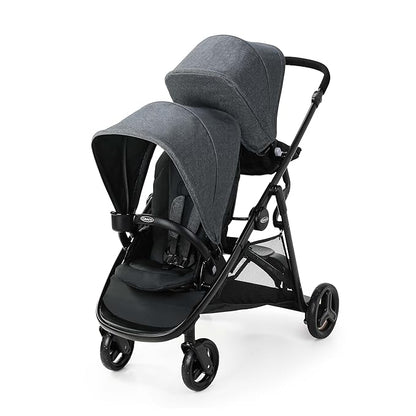 Graco Ready2Grow 2.0 Double Stroller Features Bench Seat and Standing Platform Options, Rafa