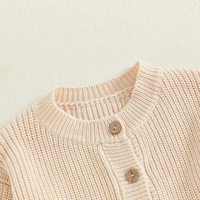 Baby Girl Cardigan Sweater Toddler Goose Embroidered Button Down Knit Sweaters Fall Winter Knitwear Jacket Clothes