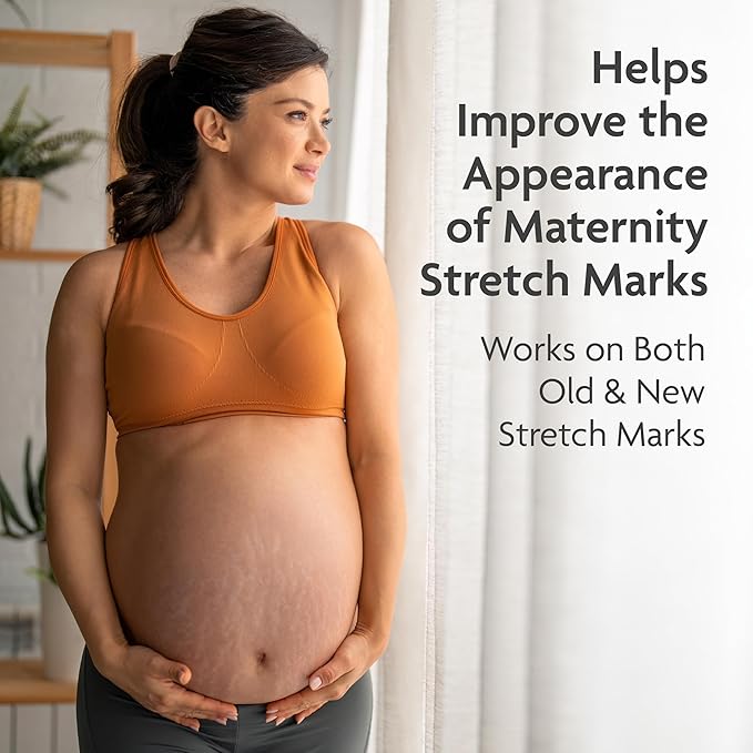 TriLASTIN Body Oil (3.4oz) | Vitamin-Infused Stretch Mark Oil | Body Serum for Scars, Stretch Marks, and Moisturizing | Paraben-Free and Hypoallergenic