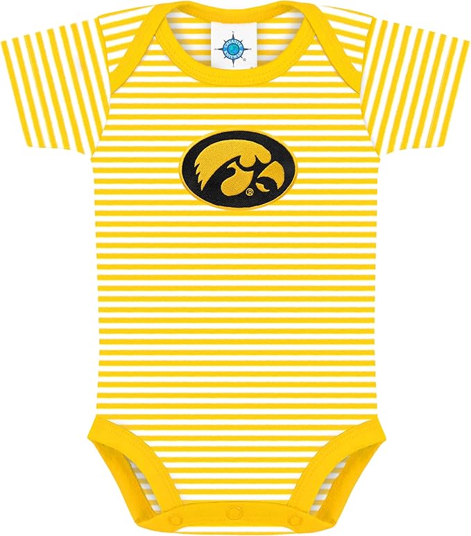 Creative Knitwear College Baby NCAA Infant Striped Bodysuit