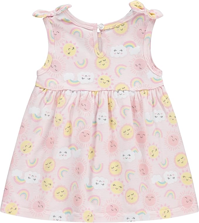 Cudlie 2-Pack Baby Girls’ Dresses – Adorable Prints and Everyday Value - 0-3M to 24M
