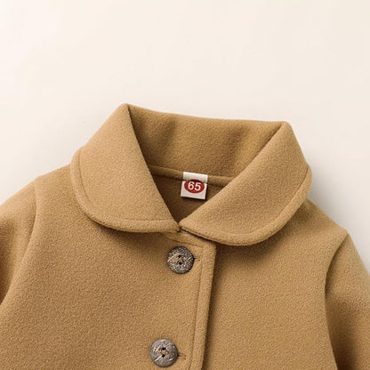 Baby Coats Fall Winter Kid Baby Girl Cloak Button Jacket Clothes Baby Outwear Clothes