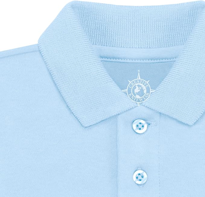 Creative Knitwear College Baby Polo Bodysuit Solid - Team Logo, Multiple Colors, for Boys & Girls (0-12 Months)