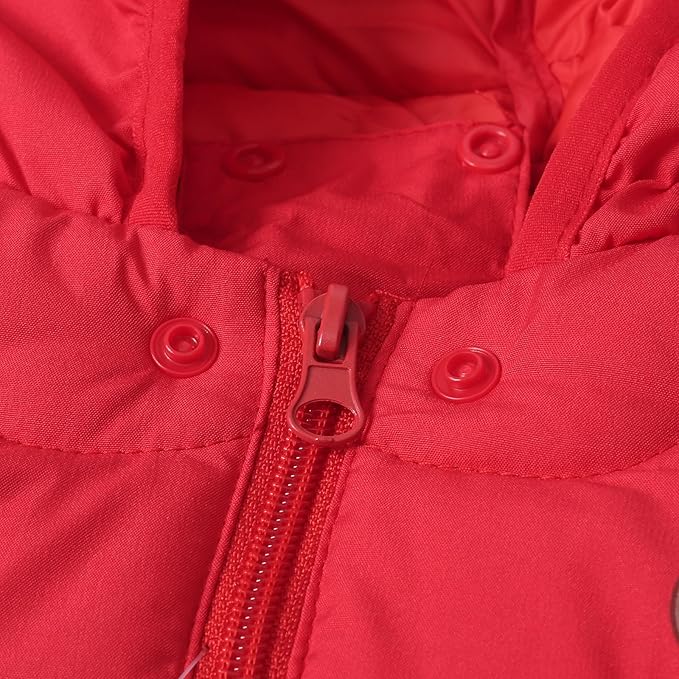 Toddler Winter Coats Puffer Padded Jacket Baby Boys Girls Bear Hoods Down Jacket Light Weight Infant Outerwear