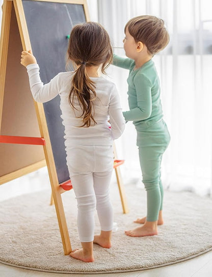 AVAUMA Baby Boys Girls Pajama Set Kids Toddler Snug fit Basic Cotton Sleepwear pjs for Daily