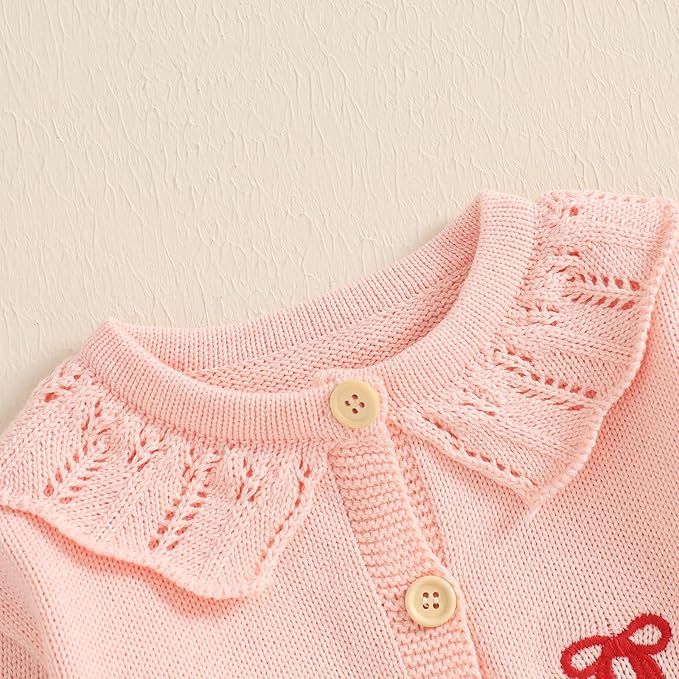 Baby Girl Cardigan Sweater Long Sleeve Button Up Knit Sweatshirt Jacket Toddler Baby Girl Fall Outfits