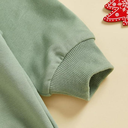 CIYCUIT My First Christmas Baby Boy Girl Outfit Infant Long Sleeve Christmas Bodysuit Romper