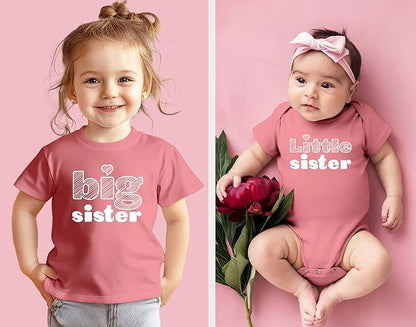 Unordinary Toddler Big Sister Little Sister Outfits Matching Shirts Sibling Gifts girls newborn baby set