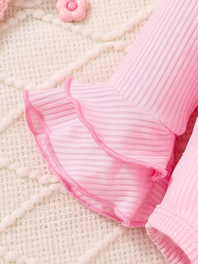 Baby Girl Clothes Newborn Infant Outfits Cute Summer Clothes Spring Romper Set+Hat+Headband