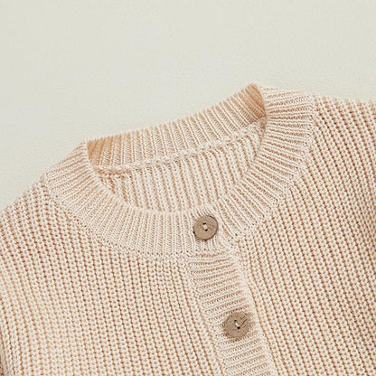 Baby Girl Cardigan Sweater Toddler Goose Embroidered Button Down Knit Sweaters Fall Winter Knitwear Jacket Clothes