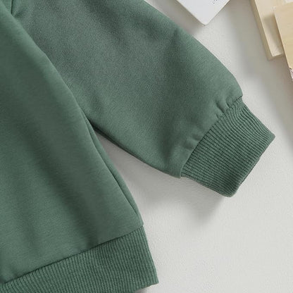 Murnouche Toddler Baby Boy Fall Winter Outfits Letter Crewneck Sweatshirt Casual Pants 2Pcs Clothes Set