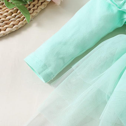 Baby Girl Clothes Infant Ruffle Sleeve Romper Dress Newborn Solid Tutu Skirt Sets Jumpsuit Headband Outfit