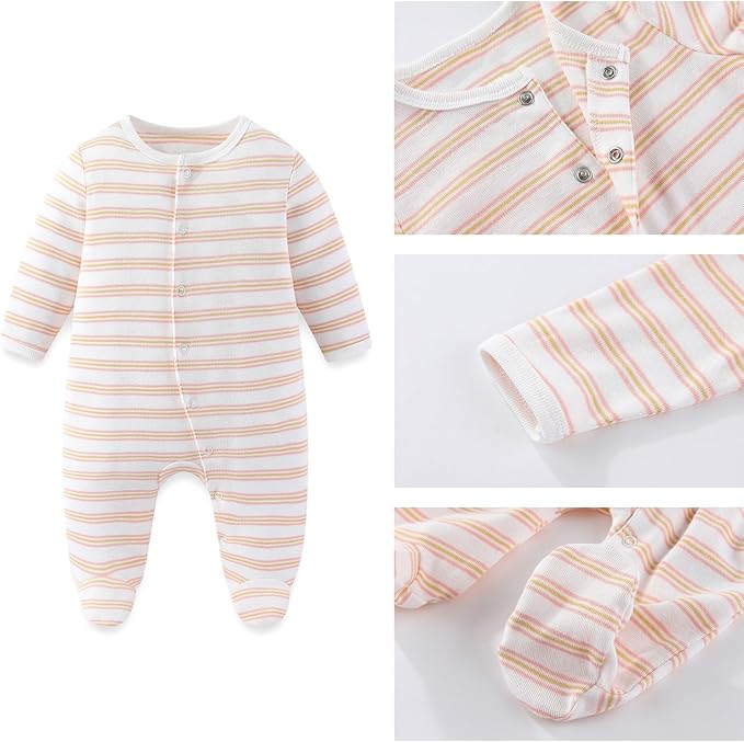 Baby Boy Girl Layette Set 18 Piece Infant Essentials Must Haves Clothes 0-9 Month Rompers+Bodysuits+Hats+Socks