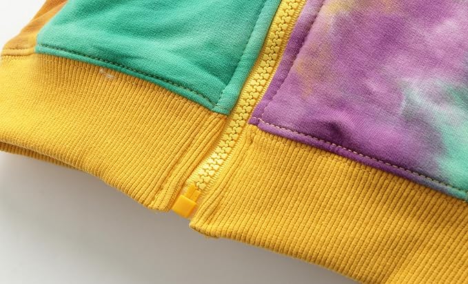 Mud Kingdom Boys Girls Full-Zip Hooded Sweatshirt Fur Lined Funny Pattern 6 Months-8 Years