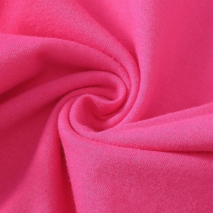 LYSMuch Baby Girls Ruffle Sleeves Bodysuit Infant Solid Color Top Jumpsuit