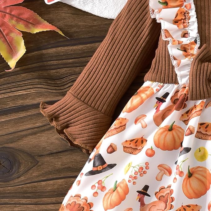 Aalizzwell Infant Baby Girls One Piece Romper Dress with Hat 0-18 Months