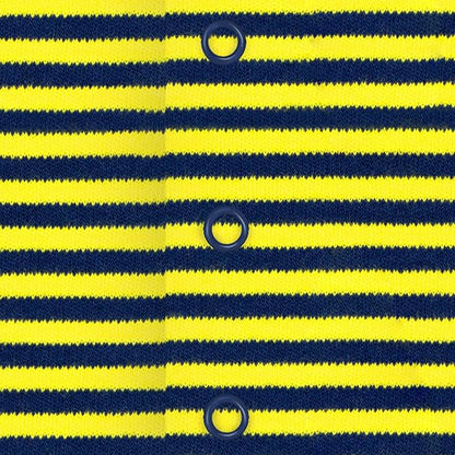 Creative Knitwear College Baby Striped Footed Romper - Team Logo, Multiple Colors, for Boys & Girls (0-9 Months)