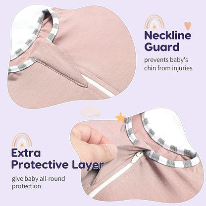 PuppyPaws Baby Sleep Sack, Transition Swaddle, Sleep Sack 9-15 Months, Wearable Blanket Baby with 2-Way Zipper, Swaddles for Newborns Summer, 95% Rayon derived from Bamboo, 5% Spandex