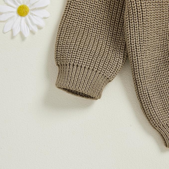 Baby Girl Cardigan Sweater Toddler Goose Embroidered Button Down Knit Sweaters Fall Winter Knitwear Jacket Clothes
