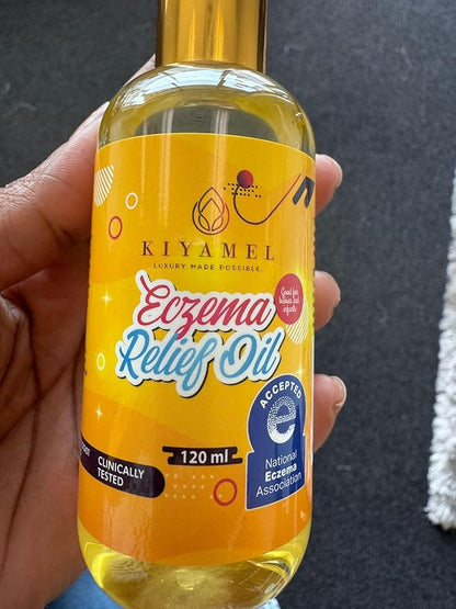 KIYAMEL Moisturizing Eczema Relief Essential Baby Oil with Hemp Seed Oil for Dry Itchy Skin Soothing Moisturizer with Vitamin E and Chamomile Revitalizing Hydration for Babies