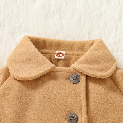Baby Coats Fall Winter Kid Baby Girl Cloak Button Jacket Clothes Baby Outwear Clothes
