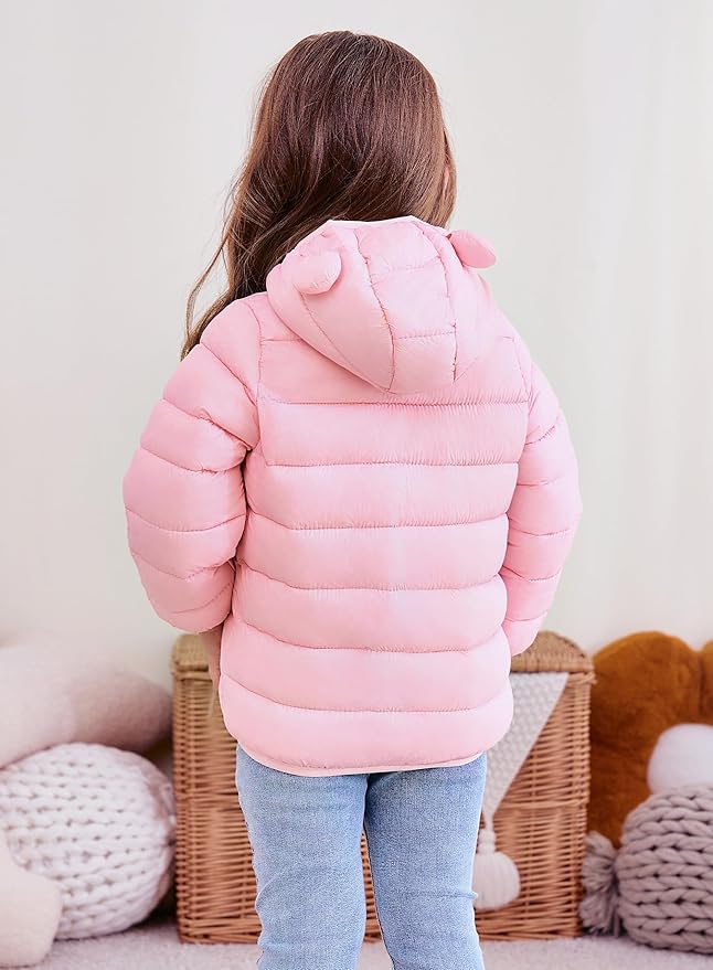 UPlee 3M - 3T Baby Girls Boys Winter Coats for Toddlers Lightweight Puffer Jacket Kids Down Alternative Outerwear