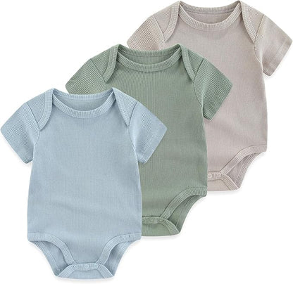 Baby Bodysuit Boy Girl Clothes Soft Newborn Infant Outfit Short Sleeve Romper