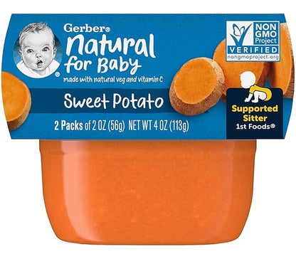 Gerber Natural for Baby 1st Foods Baby Food Tubs (Sweet Potato)