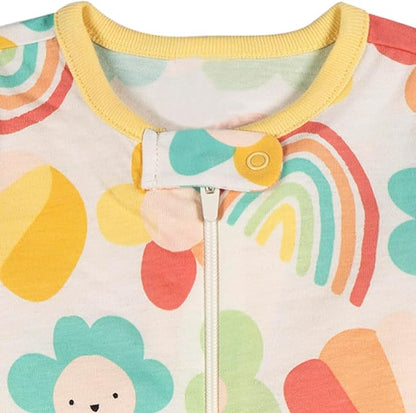 Onesies Brand baby-girls 4-pack Sleep 'N Play Footies Multi Pack