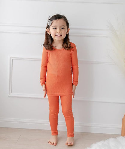 AVAUMA Baby Boys Girls Pajama Set Kids Toddler Snug fit Ribbed Sleepwear pjs for Daily Life Style