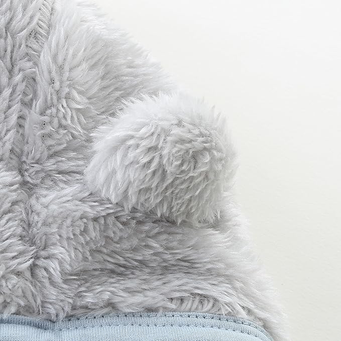 Baby Romper Infant Hooded Jumpsuit Long Sleeve Footed Onesie Outwear Outfits