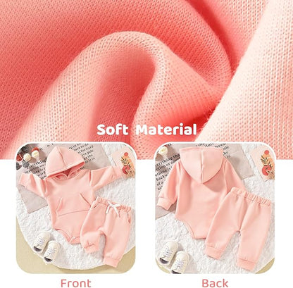 Aalizzwell Infant Baby Winter Hoodie Outfit