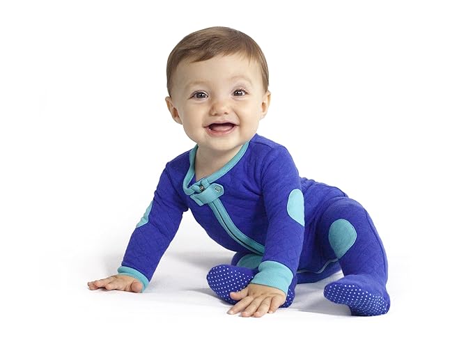 baby deedee Sleepsie Cotton Quilted Footie Pajama, 6-12 Month