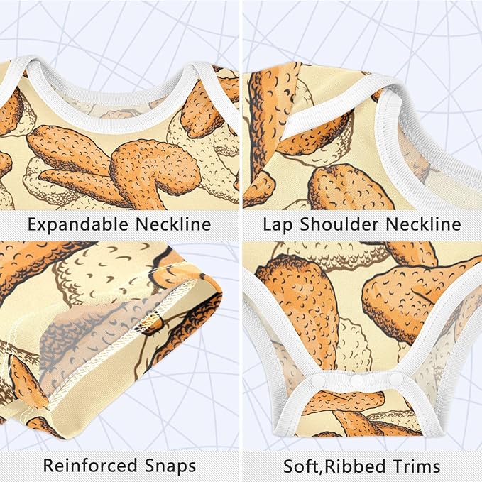 vvfelixl Dachshund Dog Baby Clothes for Boy Girl,Baby One-Piece Bodysuit for 0-24 Months,Short Sleeve