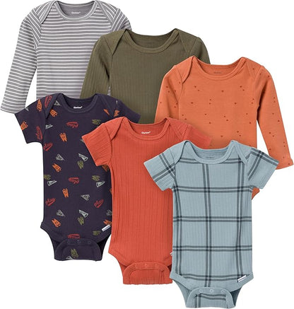 Gerber Baby Boys 6-pack Long-sleeve Onesies Bodysuit