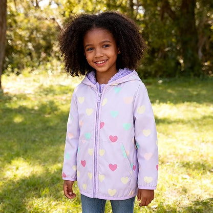 Feidoog Toddler Fleece Jacket Baby Boys Girls Hooded Zipper Long Sleeve Thick Warm Outerwear