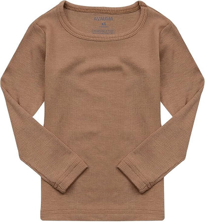 AVAUMA Baby Boys Girls Pajama Set Kids Toddler Snug fit Ribbed Sleepwear pjs for Daily Life Style