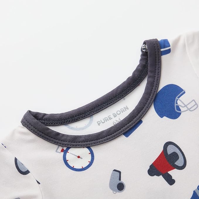 pureborn Baby Boys Girls Bodysuit Super Soft Cotton Romper 0-24 Months