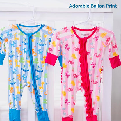 LollyBanks Baby Pajamas, 2-Way Zipper Infant Romper, 95% Viscose Made from Bamboo and 5% Spandex, Baby Sleepers