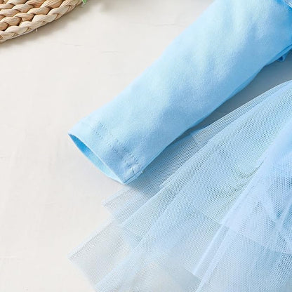 Baby Girl Clothes Infant Ruffle Sleeve Romper Dress Newborn Solid Tutu Skirt Sets Jumpsuit Headband Outfit