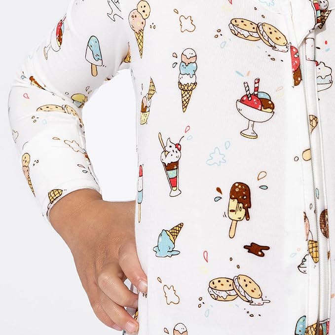 Bellabu Bear Convertible Footies for Baby Boys & Baby Girls, Family Matching Pajamas, Rayon from Bamboo