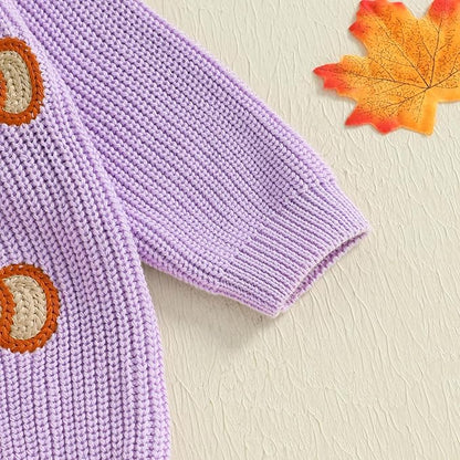 Baby Girl Cardigan Sweater Long Sleeve Button Up Knit Sweatshirt Jacket Toddler Baby Girl Fall Outfits