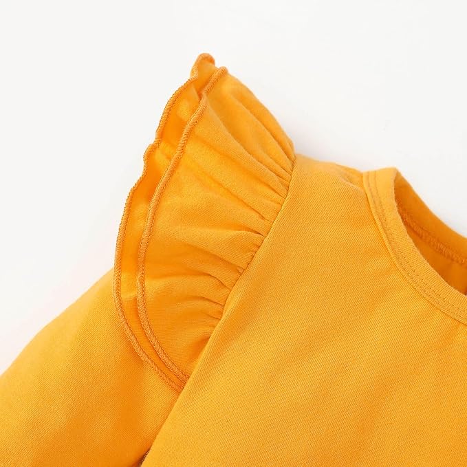 Baby Girl Solid Color Romper Infant Ruffle Sleeve Bodysuit One Piece Outfit Toddler Jumpsuit clothes