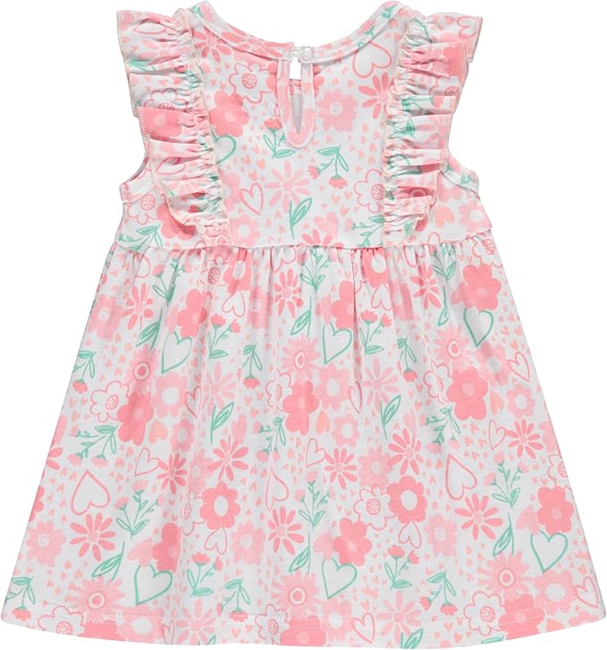 Cudlie 2-Pack Baby Girls’ Dresses – Adorable Prints and Everyday Value - 0-3M to 24M