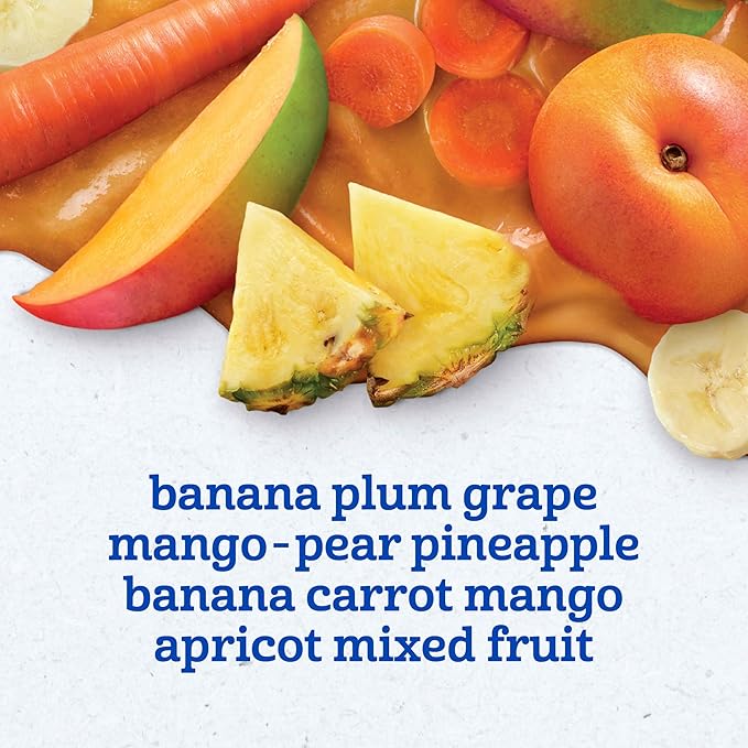 Gerber 2nd Foods Natural for Baby Tropical Adventure Baby Food, Variety Pack, 4 oz Tubs (32 Pack)