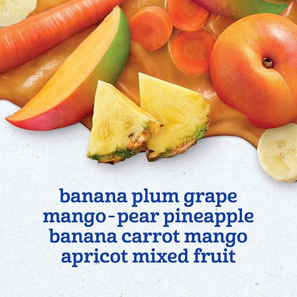 Gerber 2nd Foods Natural for Baby Tropical Adventure Baby Food, Variety Pack, 4 oz Tubs (32 Pack)