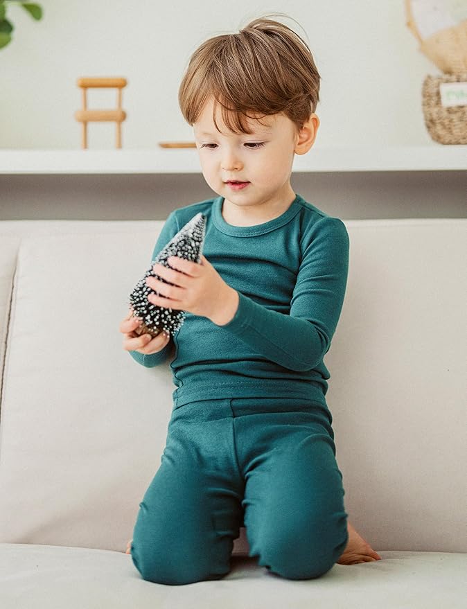 AVAUMA Baby Boys Girls Pajama Set Kids Toddler Snug fit Basic Cotton Sleepwear pjs for Daily