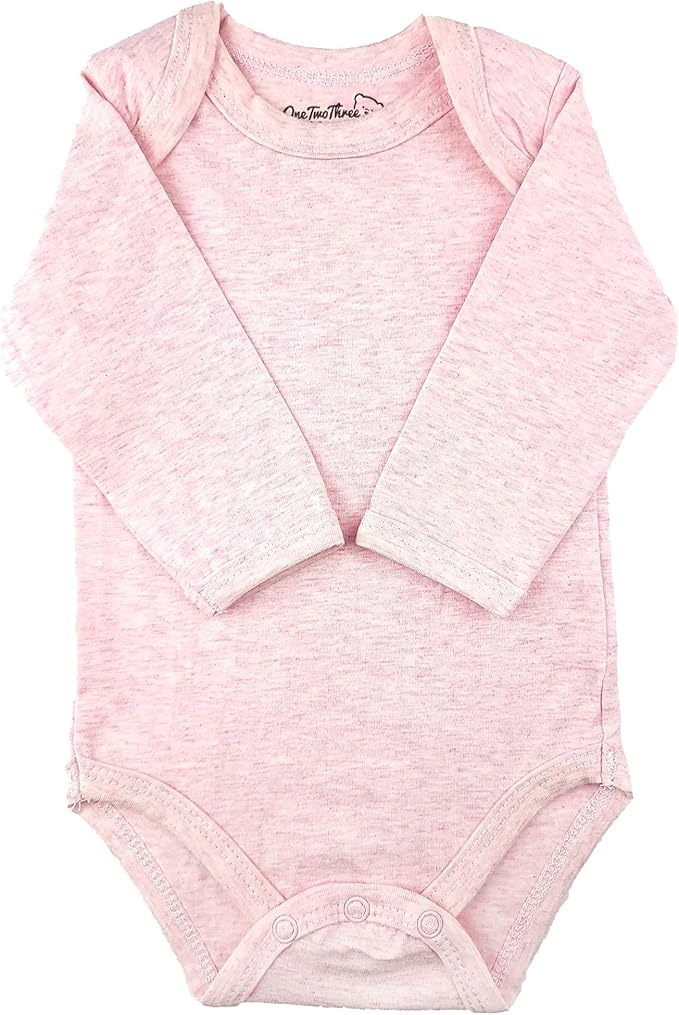 123 Bear Baby Cotton Spandex Long-Sleeve bodysuits unisex boy girl