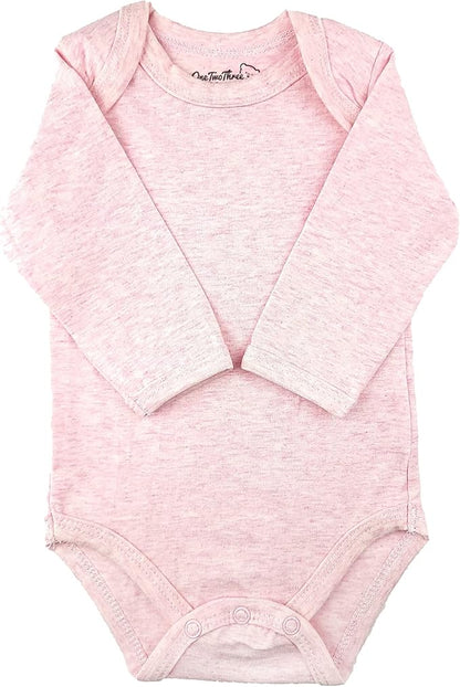 123 Bear Baby Cotton Spandex Long-Sleeve bodysuits unisex boy girl